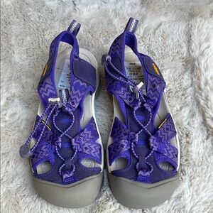 Keen Purple and Gray Sport Sandals with Bungee Lacing